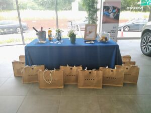 Gifts near table